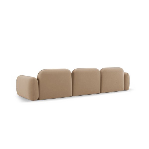 Beżowa aksamitna sofa 320 cm Audrey – Interieurs 86-image-3