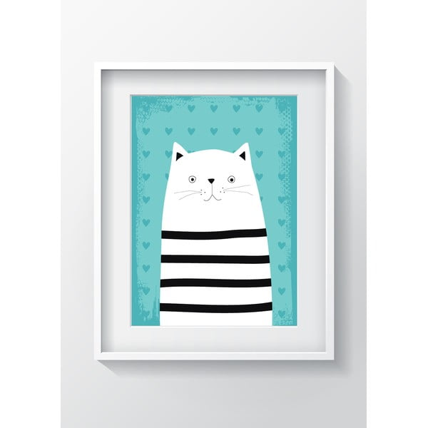 Obraz OYO Kids Animals With Stripes Cat, 24x29 cm