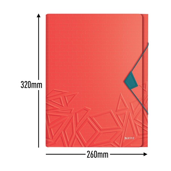 Czerwona teczka z przegródkami Leitz-image-3