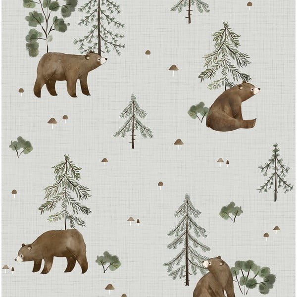 Tapeta dziecięca 10 m x 50 cm Mountain & Bears – Lilipinso