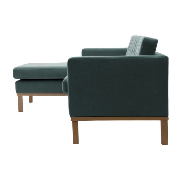 Niebieska sofa narożna Vivonita Johan, lewy róg-image-3