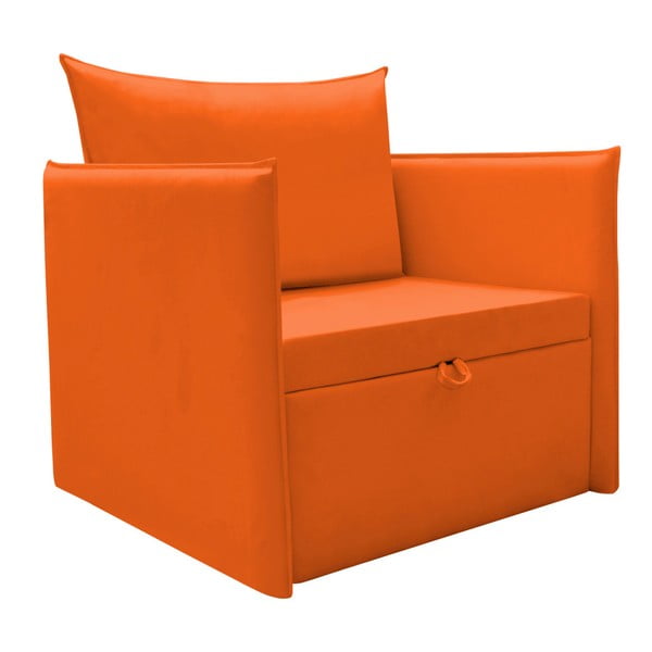 Pomarańczowy fotel rozkładany 13Casa Furby Plus