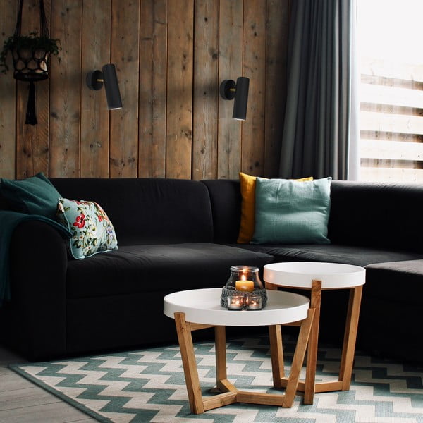 Czarny kinkiet SULION Milan, wys. 17 cm-image-2