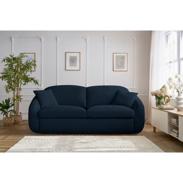 Ciemnoniebieska rozkładana sofa 235 cm Cezanne – Bobochic Paris-image-1