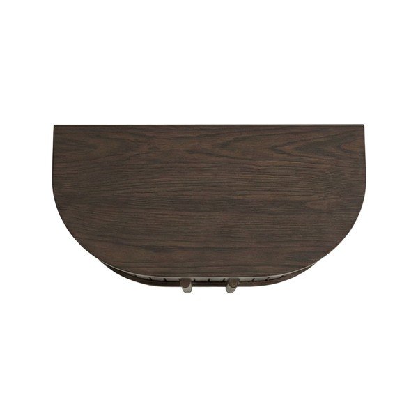 Szafka nocna w dekorze dębu wisząca/z półką w ciemnym naturalnym kolorze Meta – Unique Furniture-image-3