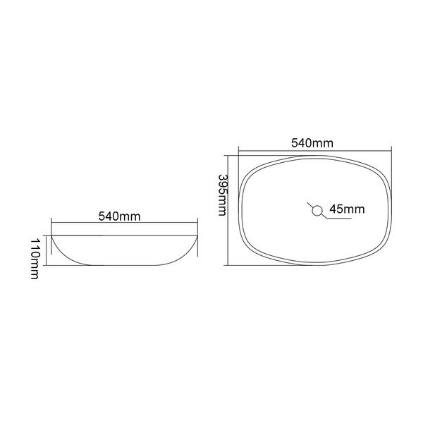 Niebieska szklana umywalka 54x39,5 cm Kvaore – Sapho-image-4