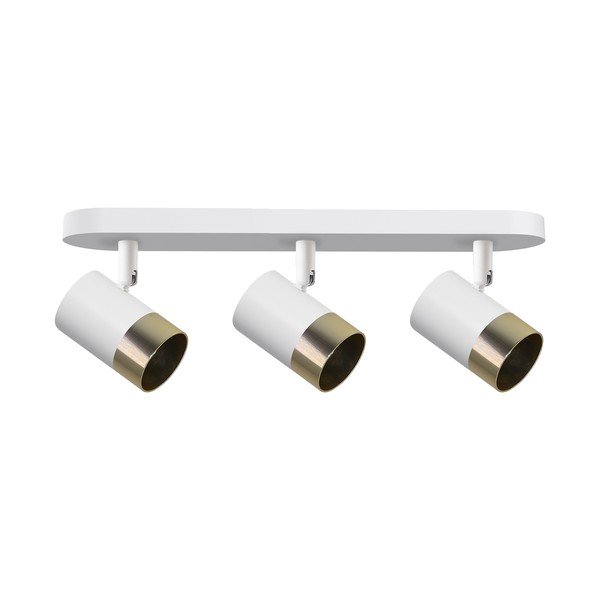 Lampa sufitowa w biało-złotym kolorze z metalowym kloszem 44x5.5 cm Tobi – Candellux Lighting
