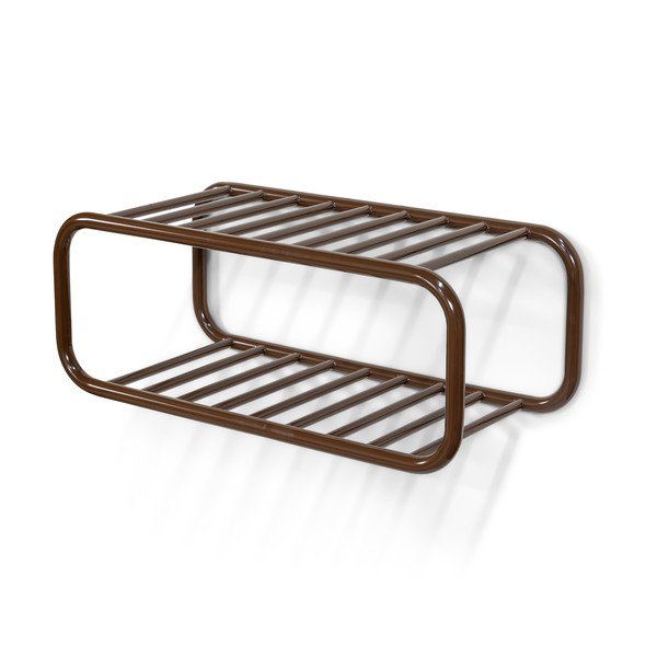Ciemnobrązowa metalowa wisząca szafka na buty 72x28x35 cm Retro – Spinder Design-image-2