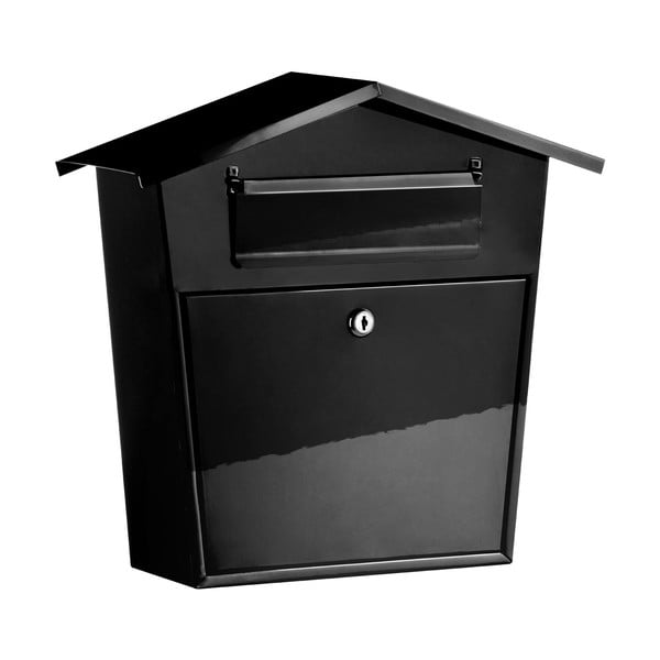 Czarna skrzynka pocztowa Premier Housewares, szer. 38 cm