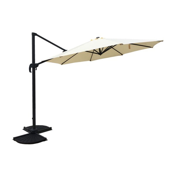 Kremowy parasol ogrodowy 300x300 cm Deluxe – Garden Pleasure-image-1