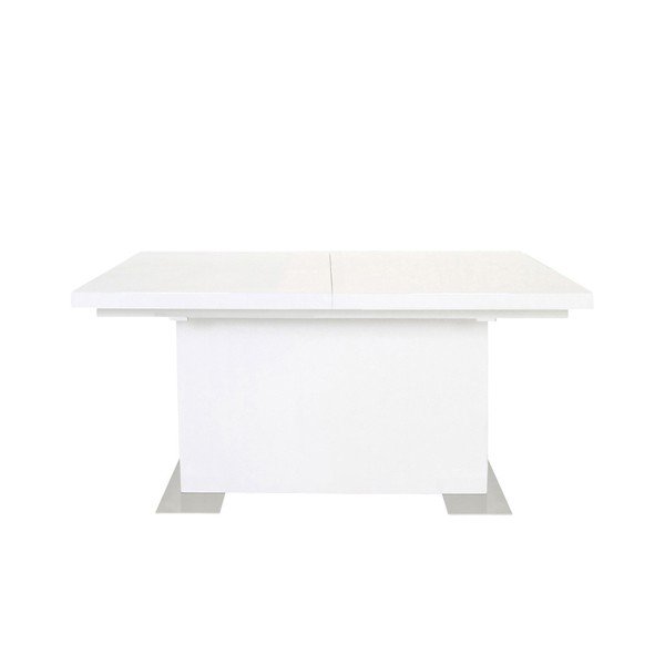 Biały stół rozkładany Actona Brick, dł. 130-180 cm