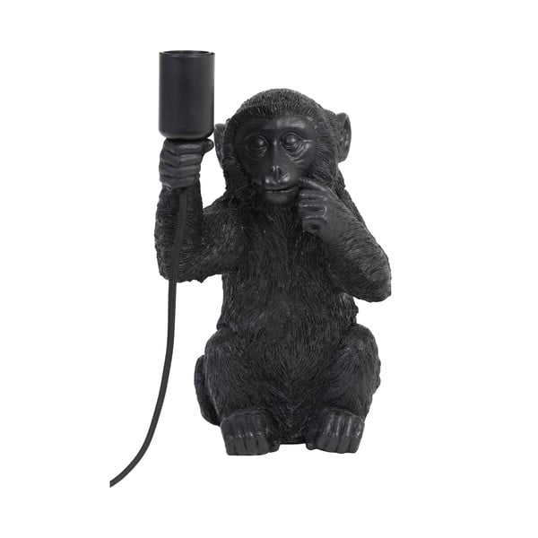 Czarna lampa stołowa (wysokość 34 cm) Monkey – Light & Living