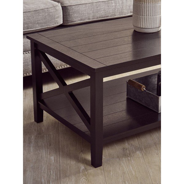 Czarny stolik 60x120 cm Heritage – Premier Housewares-image-2