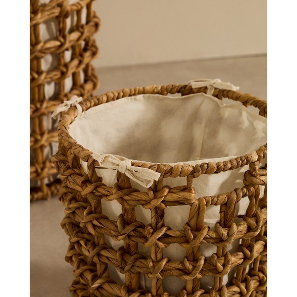 Koszyki z hiacyntu wodnego zestaw 2 szt. ø 38x38 cm Dilam – Kave Home-image-2