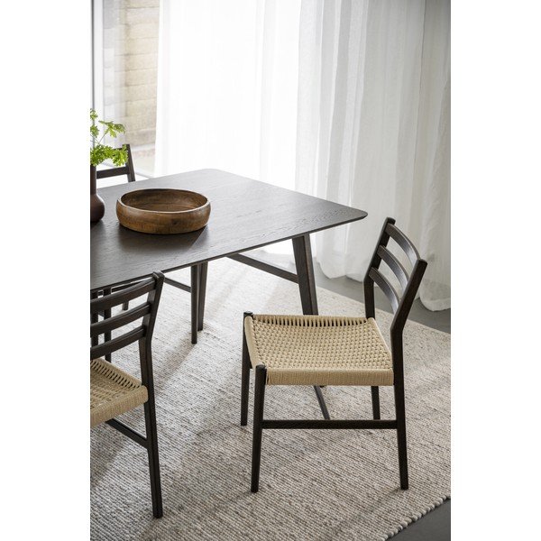 Ciemnobrązowe krzesła zestaw 2 szt. Harlan – Rowico-image-1