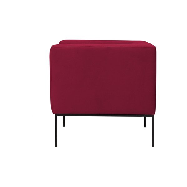 Czerwony fotel z metalowymi nogami Windsor & Co Sofas Neptune-image-2