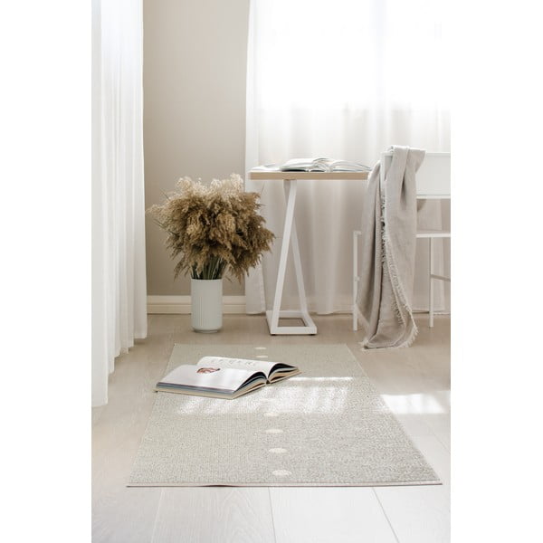 Beżowo-kremowy chodnik odpowiedni na zewnątrz 70x280 cm Peg Linen Vanilla – Pappelina-image-1