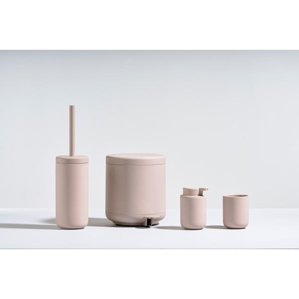 Różowa kamionkowa szczotka do WC Ume − Zone-image-3