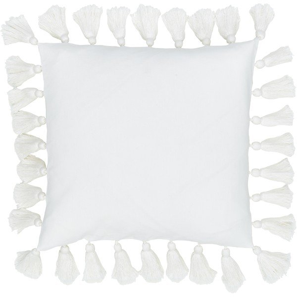Biała bawełniana dekoracyjna poszewka na poduszkę Westwing Collection Shylo, 40x40 cm