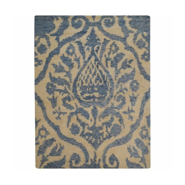 Kremowo-niebieski dywan wełniany The Rug Republic Lunaro, 230x160 cm