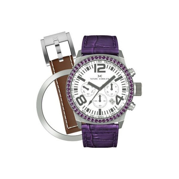 Zegarek damski Marc Coblen z dodatkowym paskiem i obręczą P12