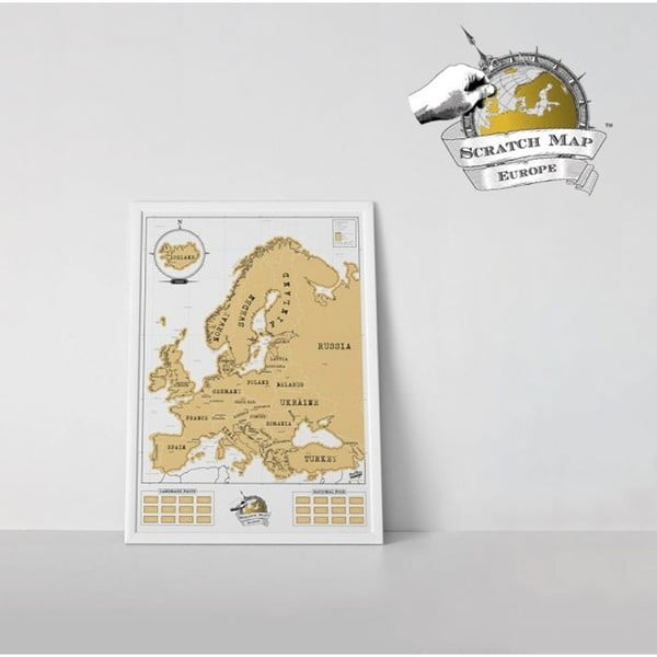 Mapa/zdrapka Europy Luckies of London-image-2