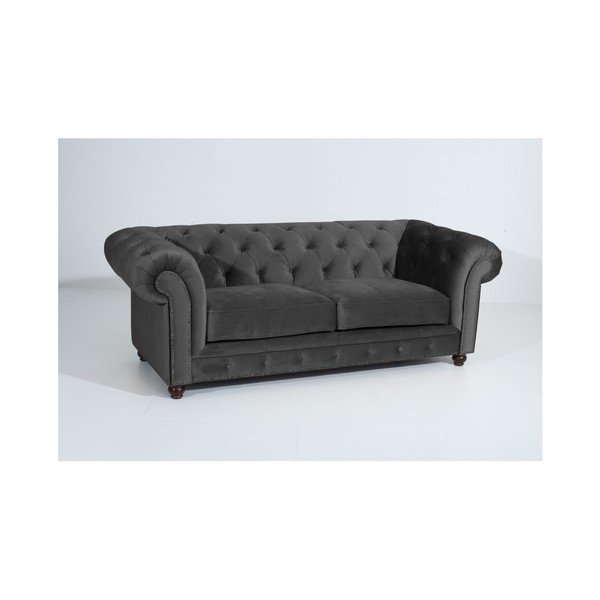 Antracytowa sofa Max Winzer Orleans Velvet, 216 cm-image-3