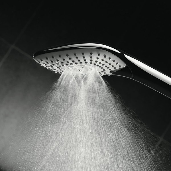 Plastikowa słuchawka prysznicowa w kolorze srebra z połyskiem IdealRain Evo Jet – Ideal Standard-image-2