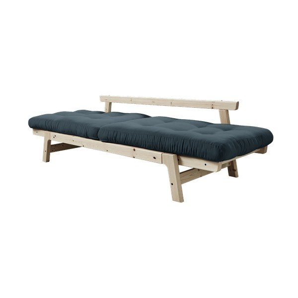 Sofa rozkładana z niebieskozielonym pokryciem Karup Design Step Natural/Petrol Blue-image-4