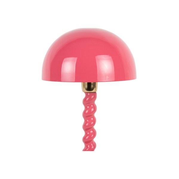 Różowa lampa stołowa z metalowym kloszem (wysokość 39 cm) Prisa – Leitmotiv-image-2