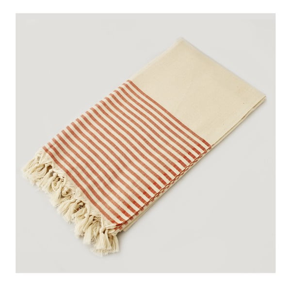 Ręcznik hammam Marine Style Natural Orange, 100x180 cm