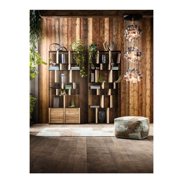 Regał z drewna sosnowego z recyklingu Kare Design Storm-image-4