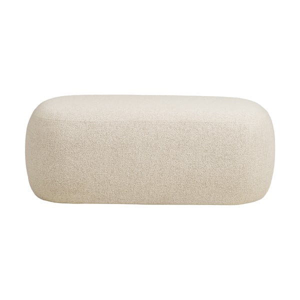 Beżowa ławka z materiału bouclé Blossomville – House Nordic