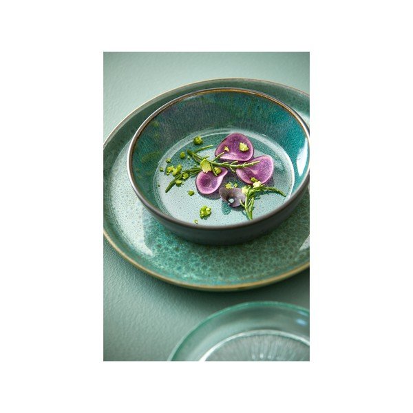 Zielona/czarna kamionkowa miska Gastro Green/Black – Bitz-image-3