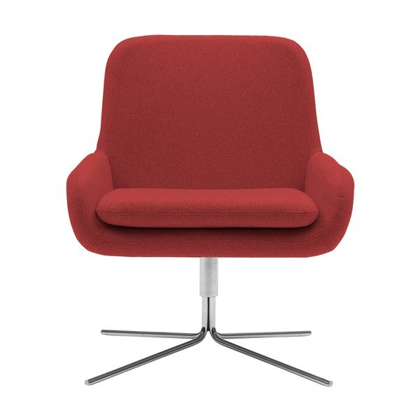 Czerwony fotel obrotowy Softline Coco Swivel