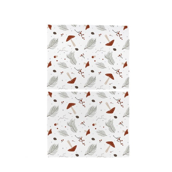 Tekstylne maty stołowe zestaw 2 szt. 35x47 cm Toadstools – Butter Kings