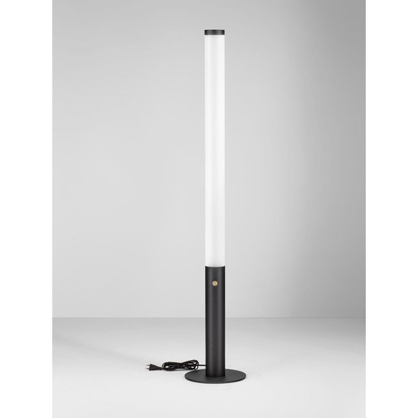 Stalowa lampa stojąca LED ze ściemniaczem w kolorze matowej czerni z kloszem ze szkła akrylowego (wysokość 141 cm) Glaze – Nova Luce-image-4