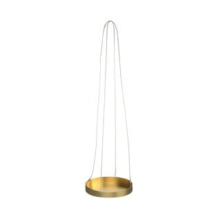 Żółta wisząca podstawka pod doniczkę Esschert Design Scandi, ø 24 cm