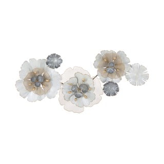 Metalowa dekoracja ścienna Mauro Ferretti Flowery, 119x60 cm