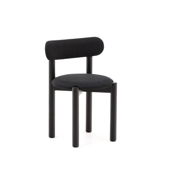 Czarne krzesła z litego drewna dębowego zestaw 2 szt. Nebai – Kave Home