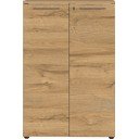 Antracytowa szafka w dekorze dębu 80x120 cm Agenda – Germania
