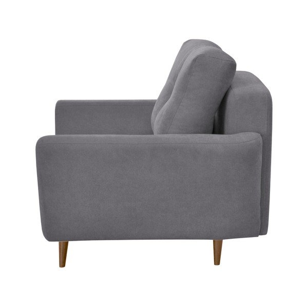 Szary fotel z jasnymi nogami Mazzini Sofas Flower-image-2