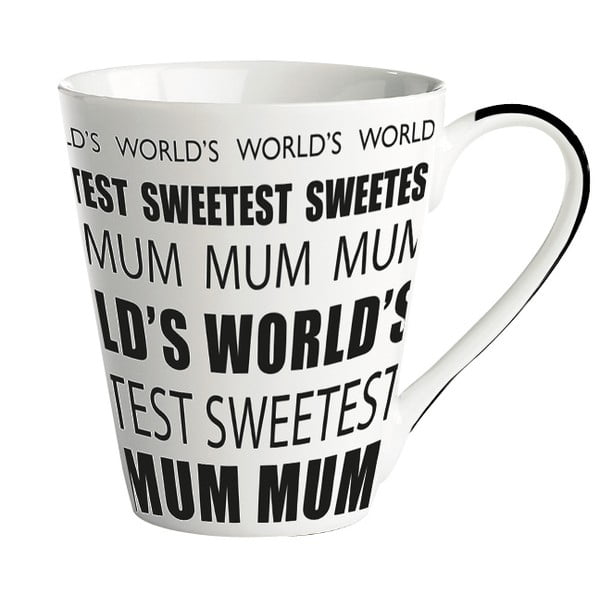Porcelanowy kubek KJ Collection World’s sweetest mum