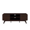 Brązowa szafka pod TV w dekorze orzecha 140x53 cm Caitlin – Støraa