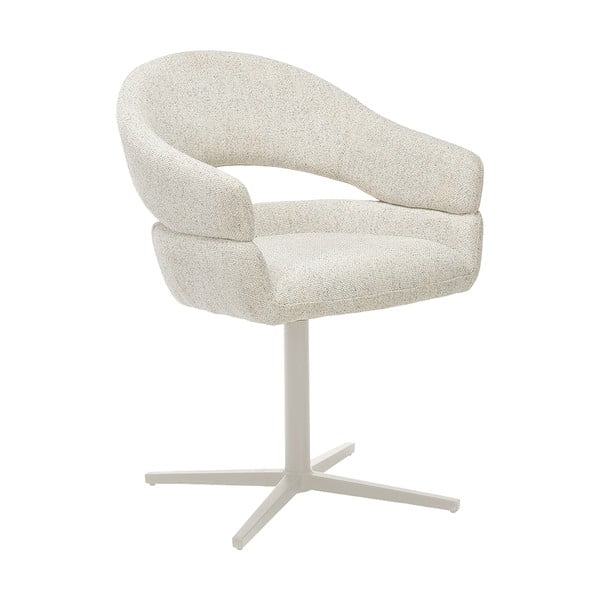 Kremowe tapicerowane fotele jadalniane zestaw z podłokietnikami 2 szt. Dover – House Nordic-image-3