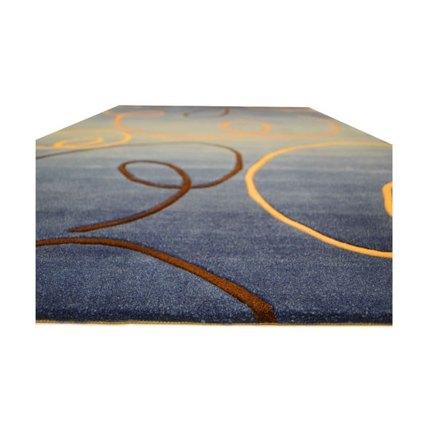 Dywan ręcznie tkany Pluto, 200x300 cm, niebieski-image-1