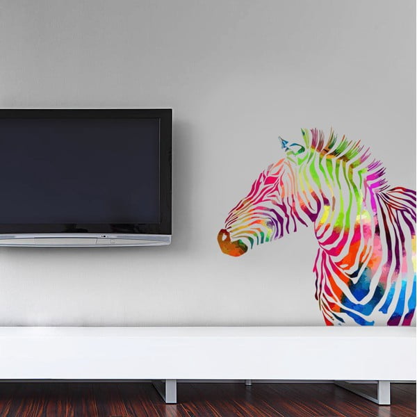 Naklejka Color Zebra, 70x50 cm
