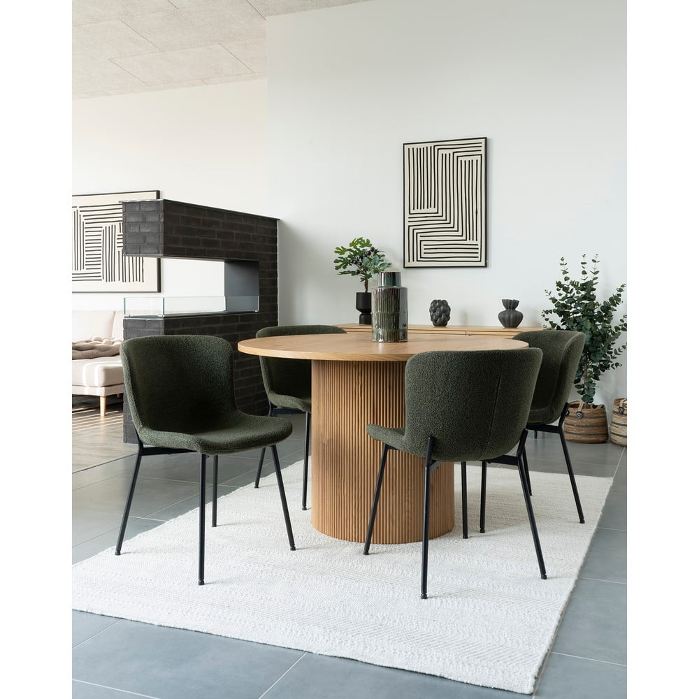 Ciemnozielone krzesła zestaw 2 szt. Maceda – House Nordic (zdjęcie 3)