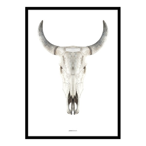 Plakat z ramą w zestawie 50x70 cm Cow Skull – Malerifabrikken