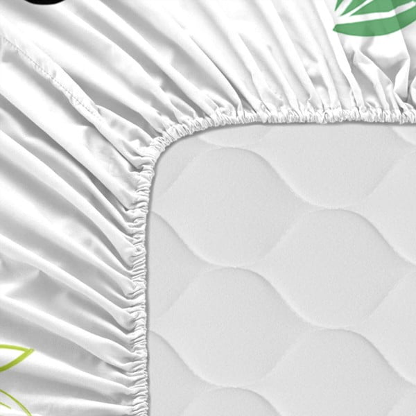 Dziecięce bawełniane prześcieradło Moshi Moshi Panda, 60x120 cm-image-2